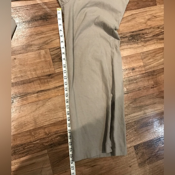 Zara Beige Wide Leg Side Slit Pull on Pants (M) - Picture 8 of 8